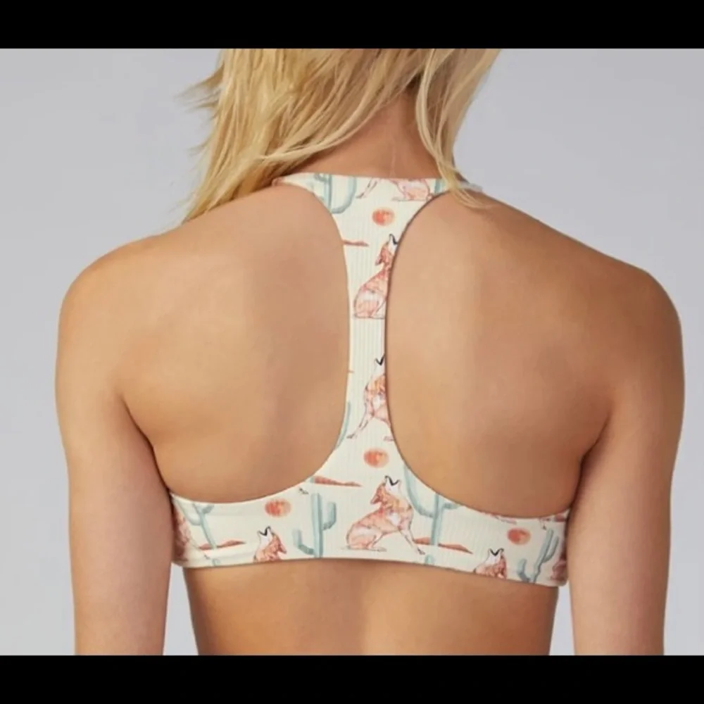 Boys + Arrows Cactus and Fox Print Bikini Top - Picture 2 of 11